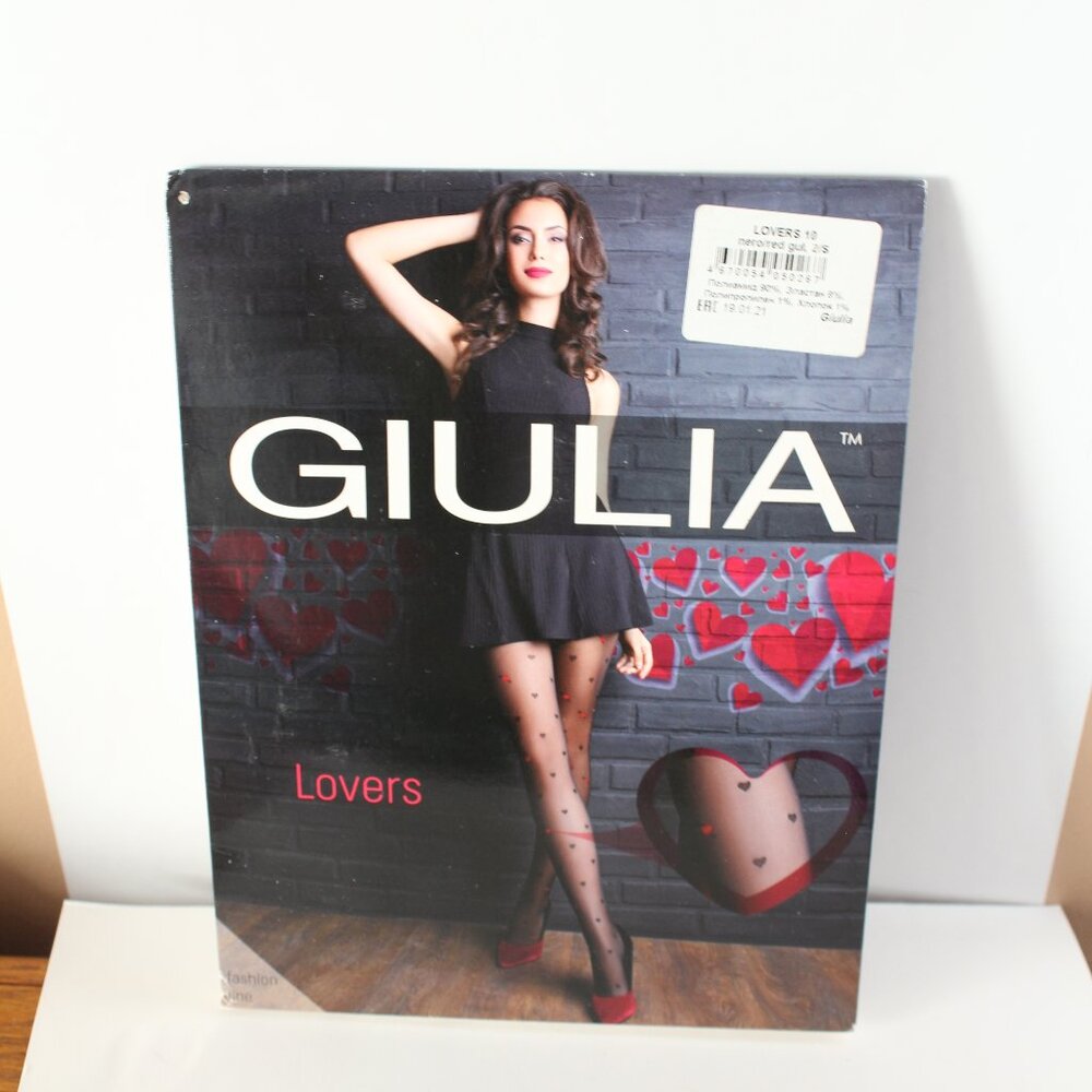Giulia Lovers Hearts Nylons 2-S